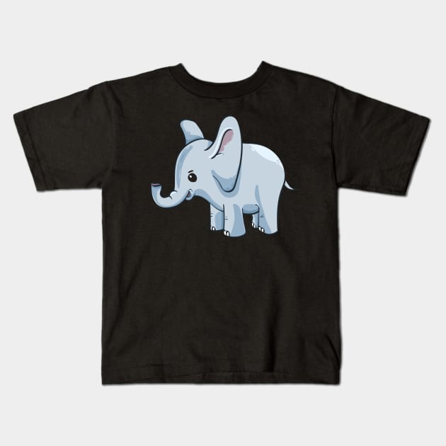 Cute and Adorable Pet Baby Elephant Animal Kids T-Shirt by Normo Apparel